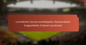 Loris Benito: Seuran merkkipaalut, Kansainväliset huippuhetket, Erityiset suoritukset